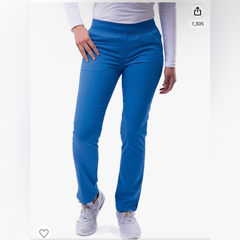 Size M Adar Pro Royal Blue Scrub Pants